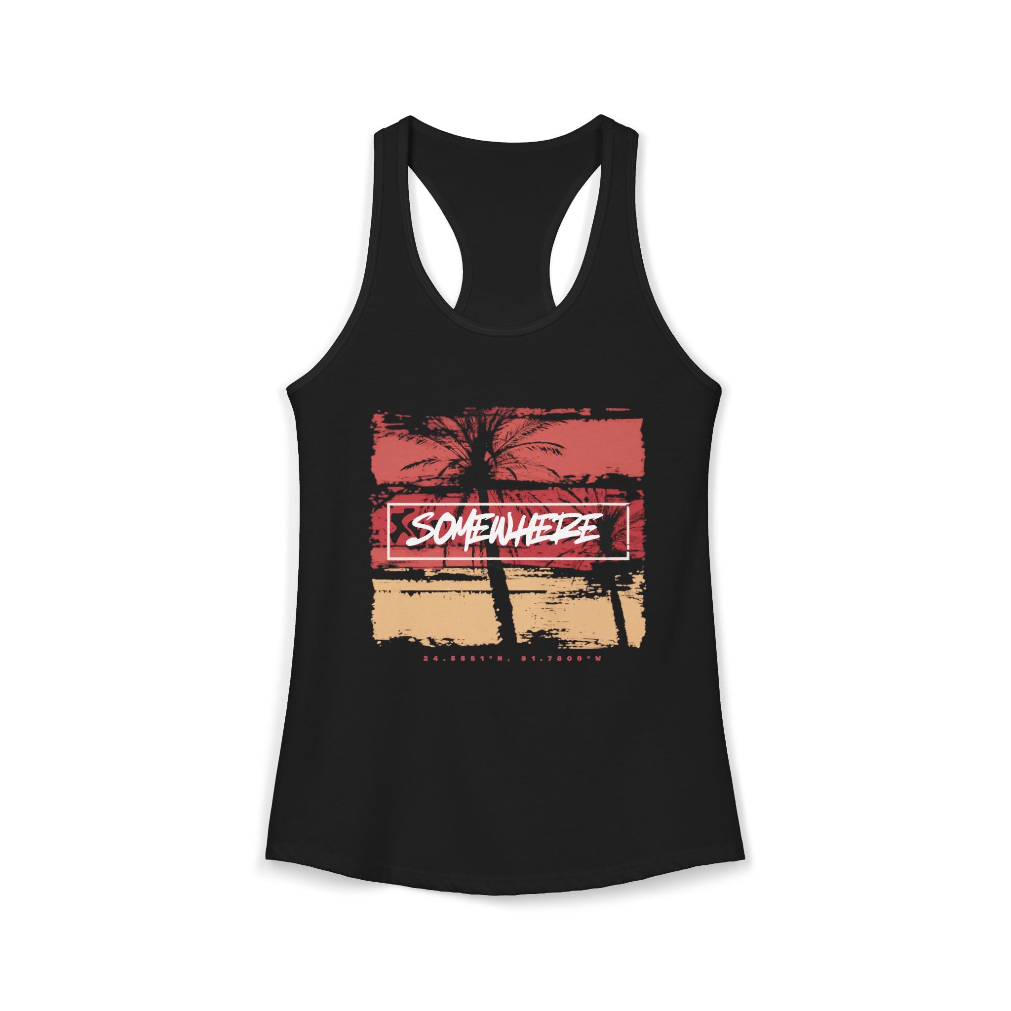 Key West "Somewhere" Women's Racerback Tank