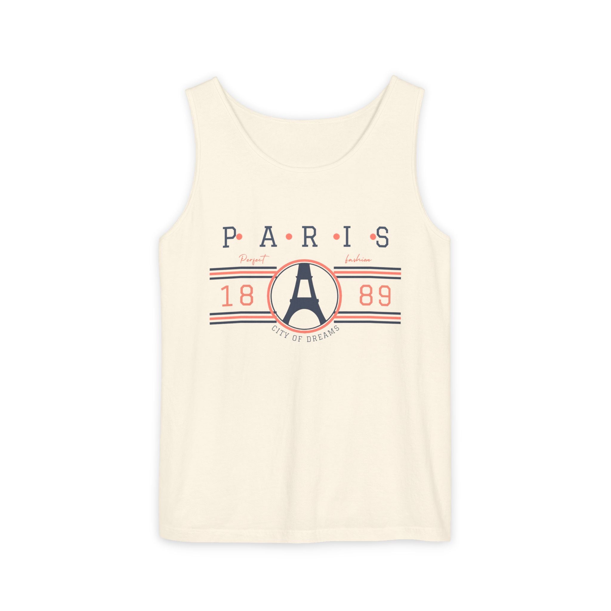 Paris 1889 Eiffel Tower Tank Top — Vintage French Travel Graphic Tank