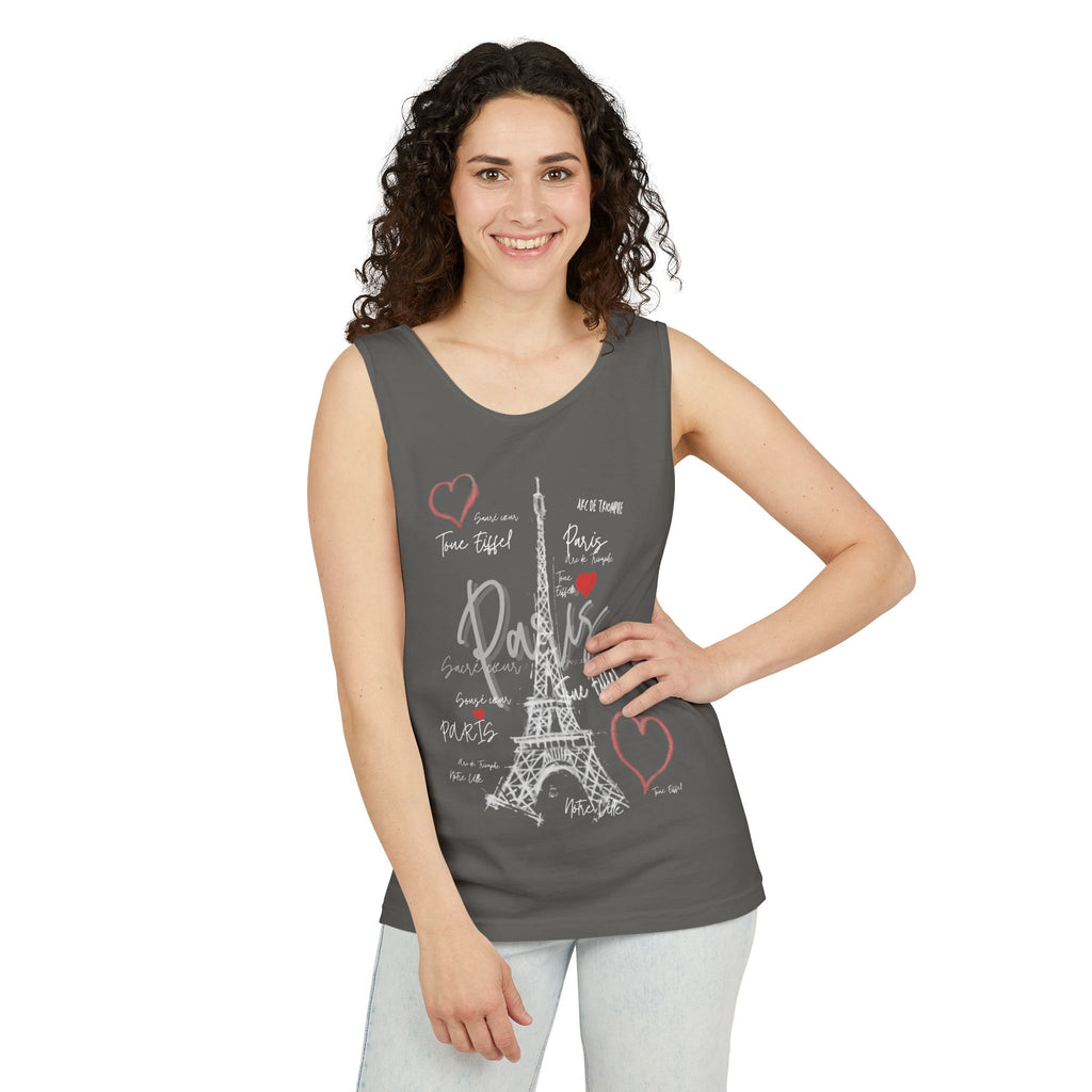 Paris Eiffel Tower Romantic Travel Tank Top
