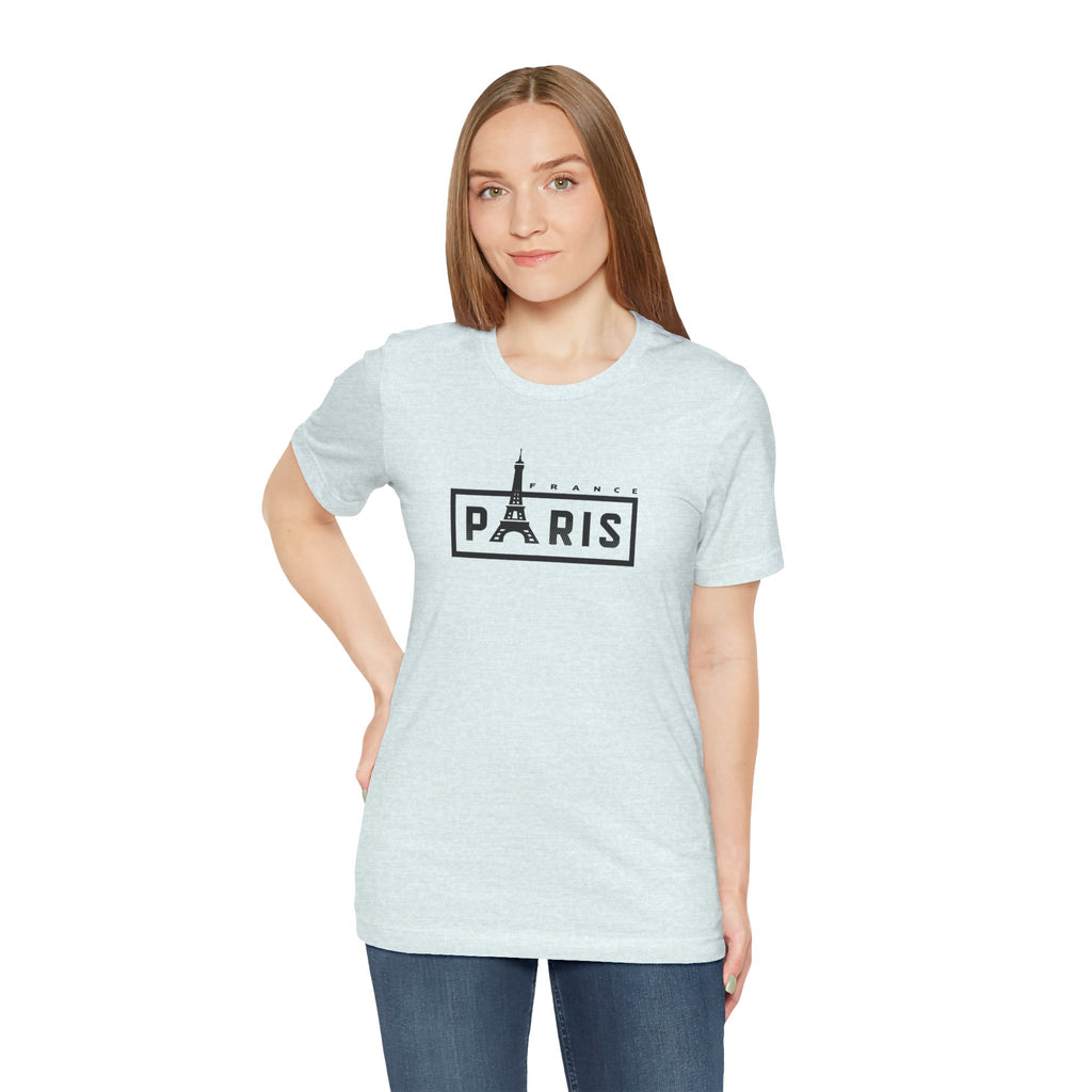 Paris Eiffel Tower Graphic Tee — Vintage Parisian Travel T‑Shirt