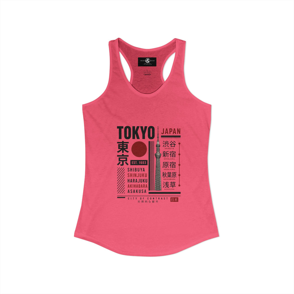 Tokyo Japan Women's Racerback Tank Top — Tokyo Graphic Tank