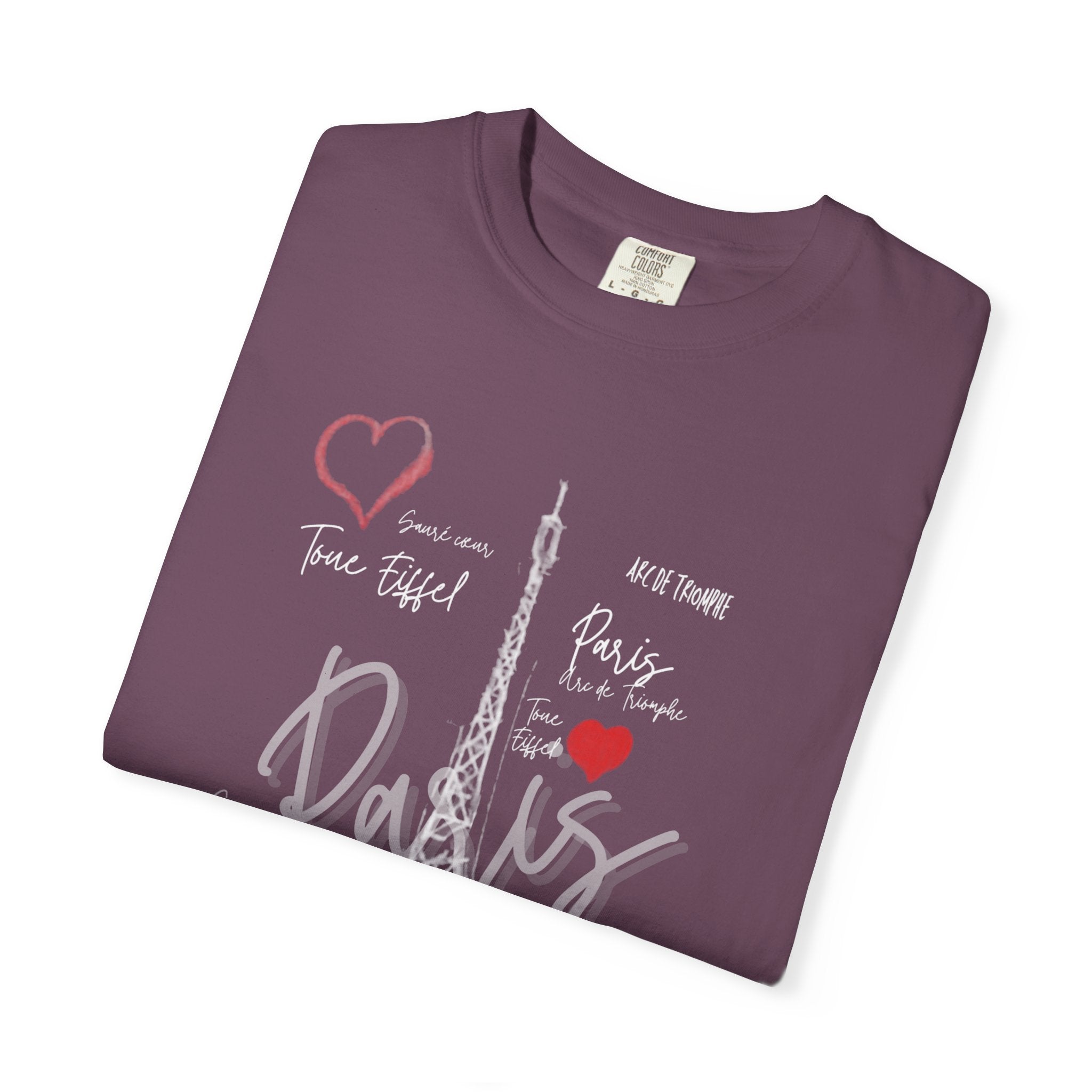 Paris Eiffel Tower T-Shirt — Romantic Heart Travel Tee