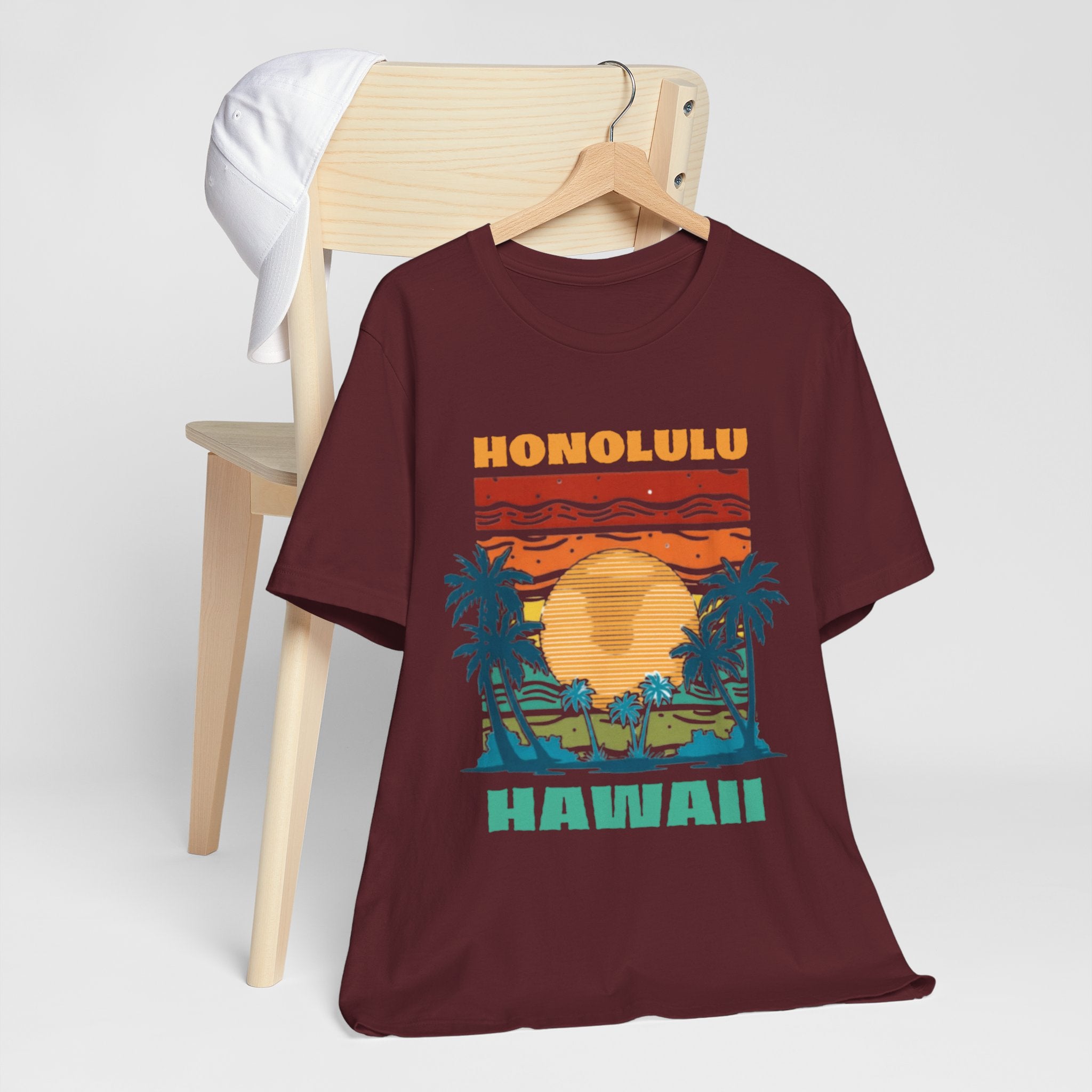 Honolulu Hawaii Vintage Sunset T-Shirt