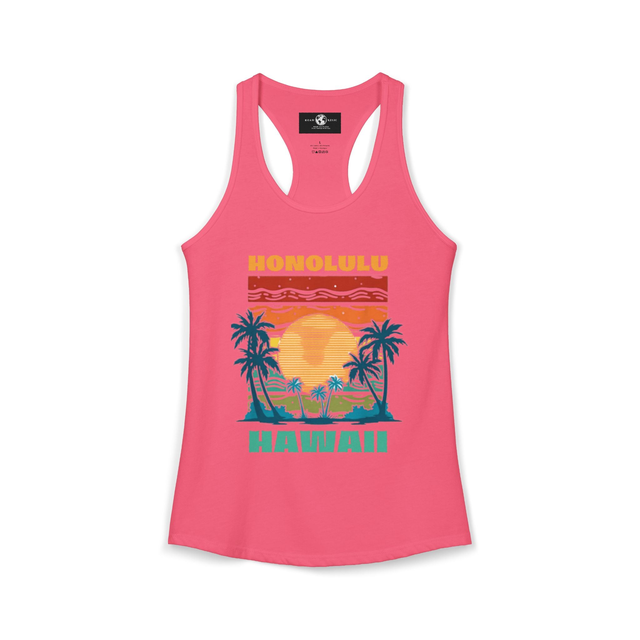 Honolulu Hawaii Racerback Tank – Women's Tropical Sleeveless Top