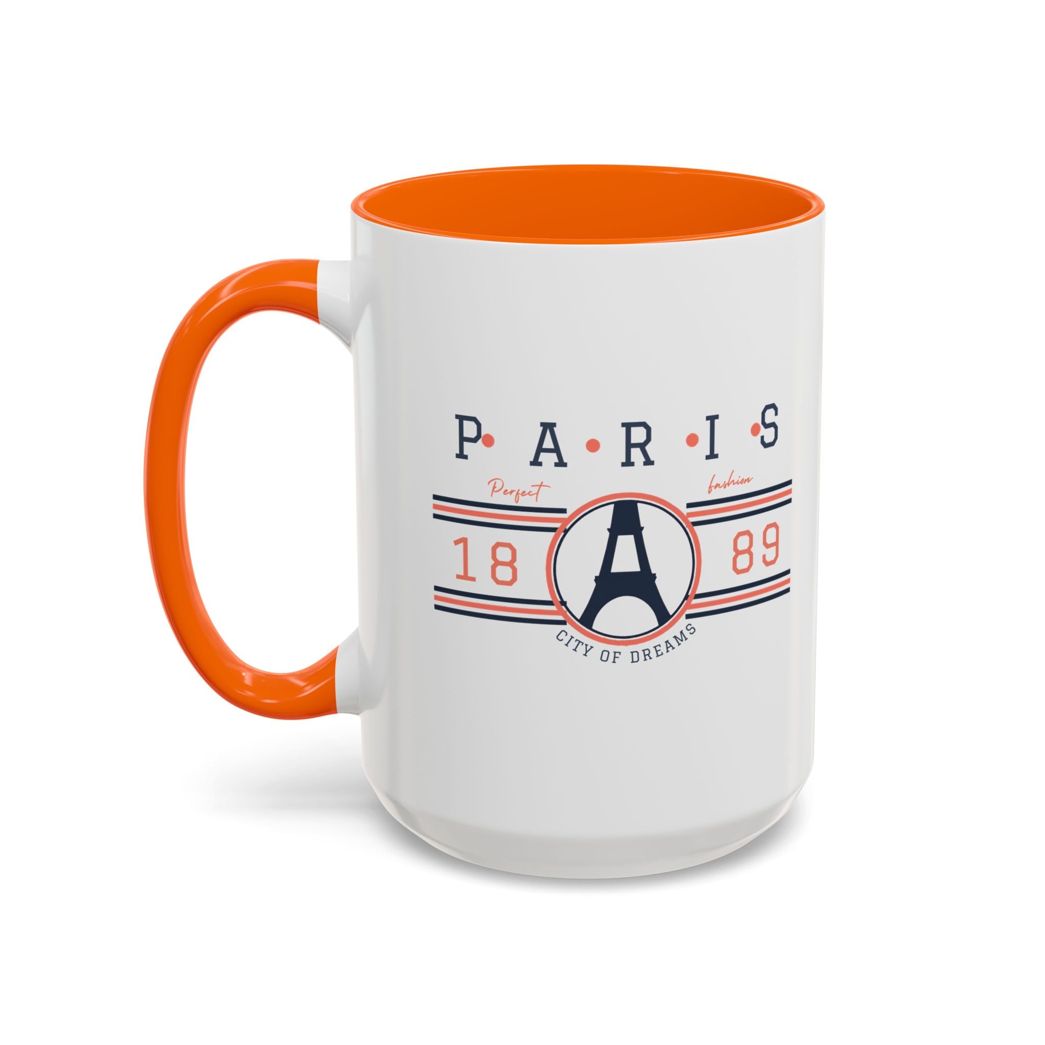 Paris Eiffel Tower Accent Coffee Mug - City of Dreams 1889 Travel Souvenir