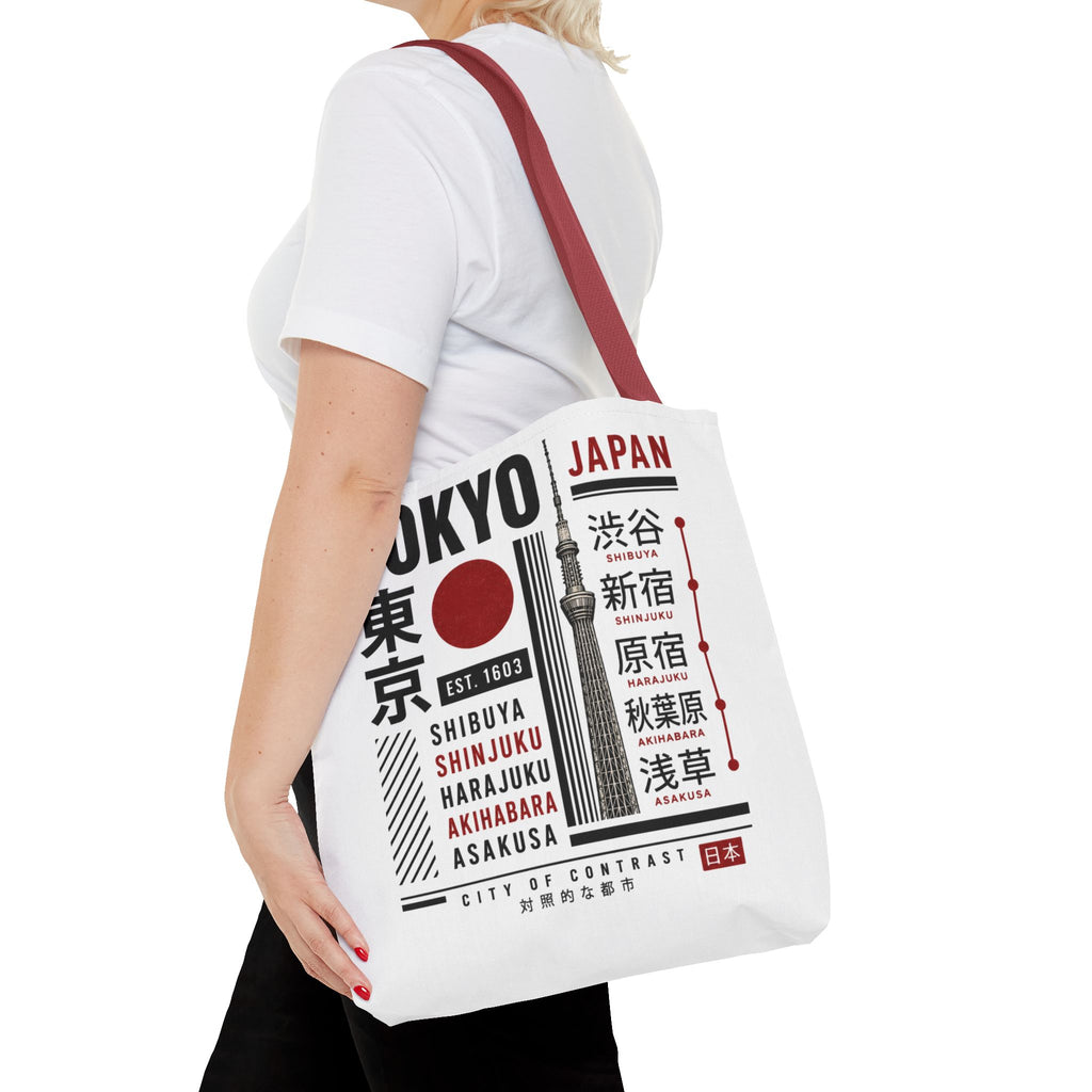 Tokyo Japan Graphic Tote Bag — Shibuya Shinjuku Harajuku Akihabara Asakusa Design