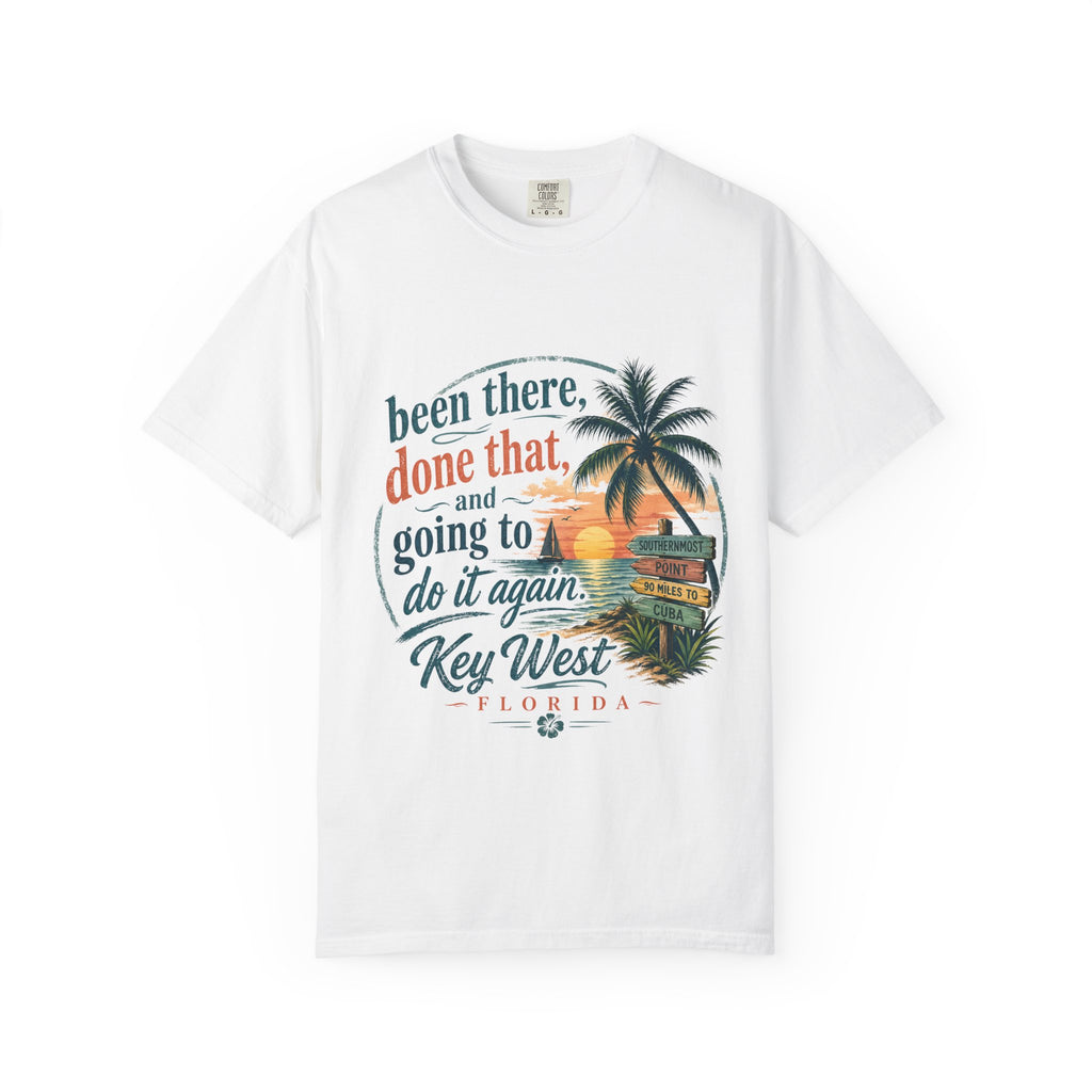 Key West Vintage Sunset T-Shirt – "Been there, done that, and going to do it again"