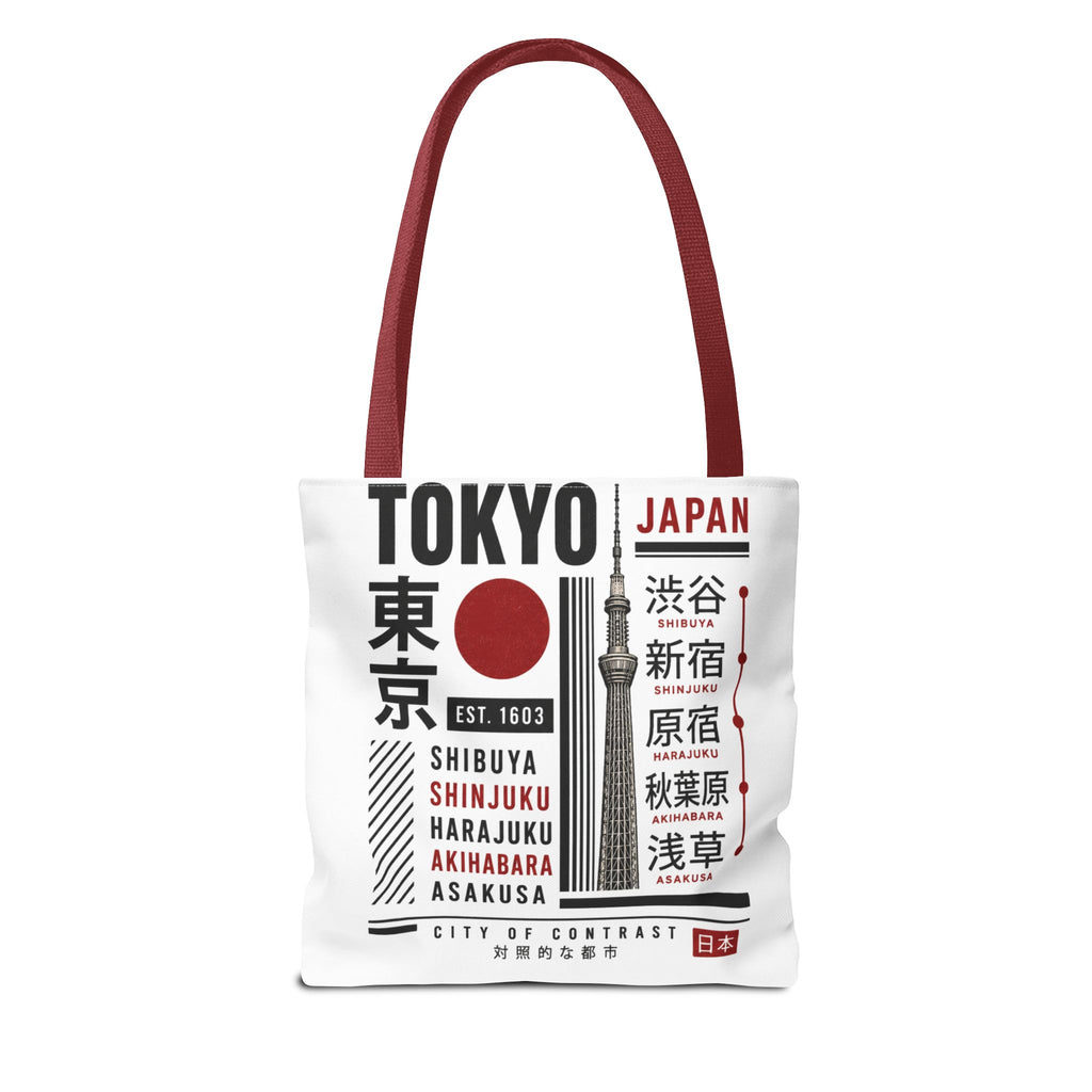 Tokyo Japan Graphic Tote Bag — Shibuya Shinjuku Harajuku Akihabara Asakusa Design
