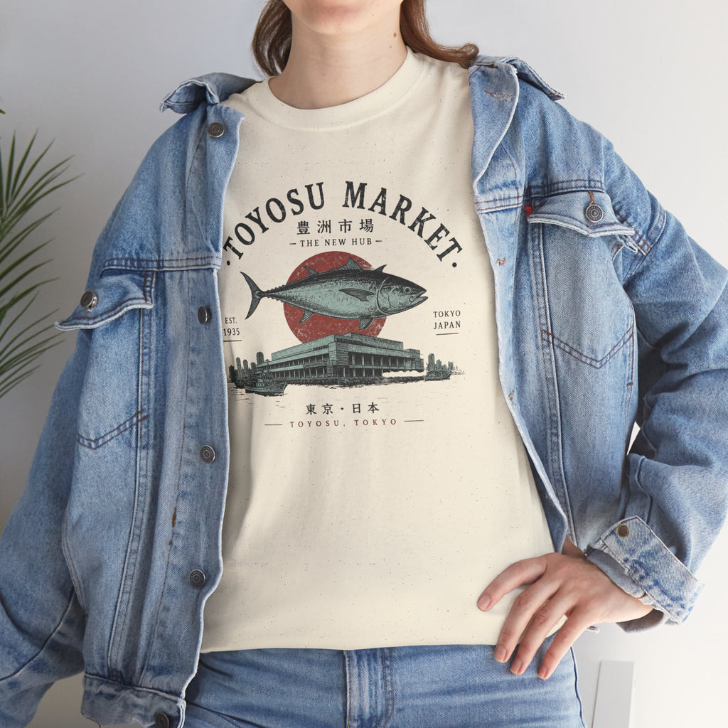 Toyosu Market Tuna Tee — Japanese Fish Market Graphic T-Shirt