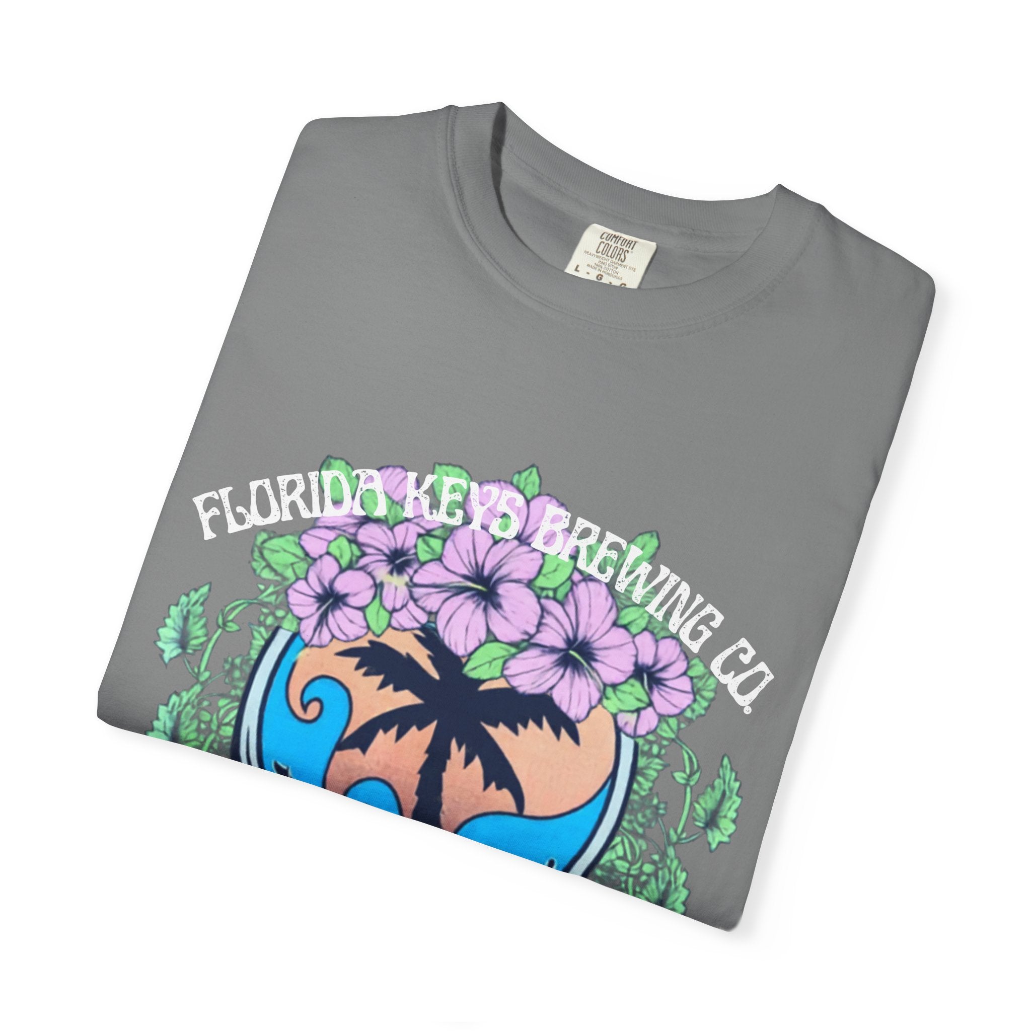 Island Vibes Skull T-Shirt — "Island Vibes & Good Times" Tropical Graphic Tee - Key West