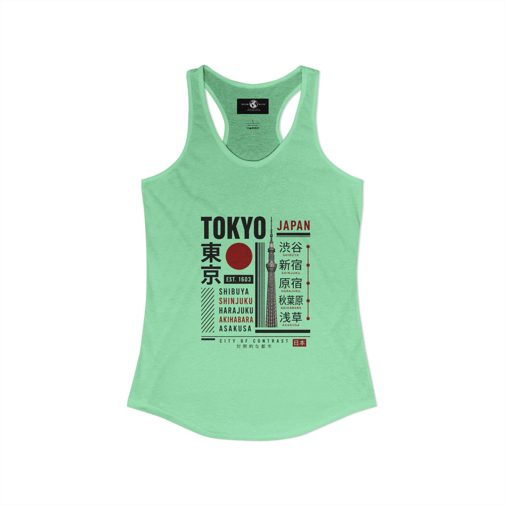 Tokyo Japan Women's Racerback Tank Top — Tokyo Graphic Tank