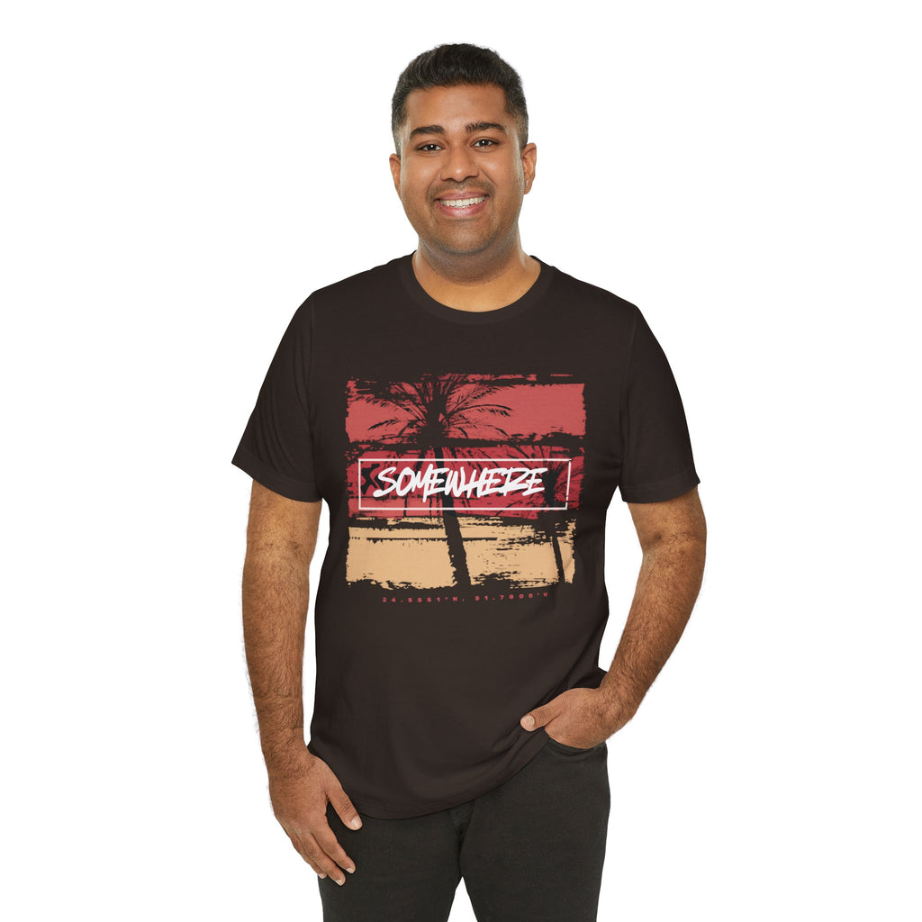 Somewhere Key West Coordinates T-Shirt — 24.5551N 81.7800W