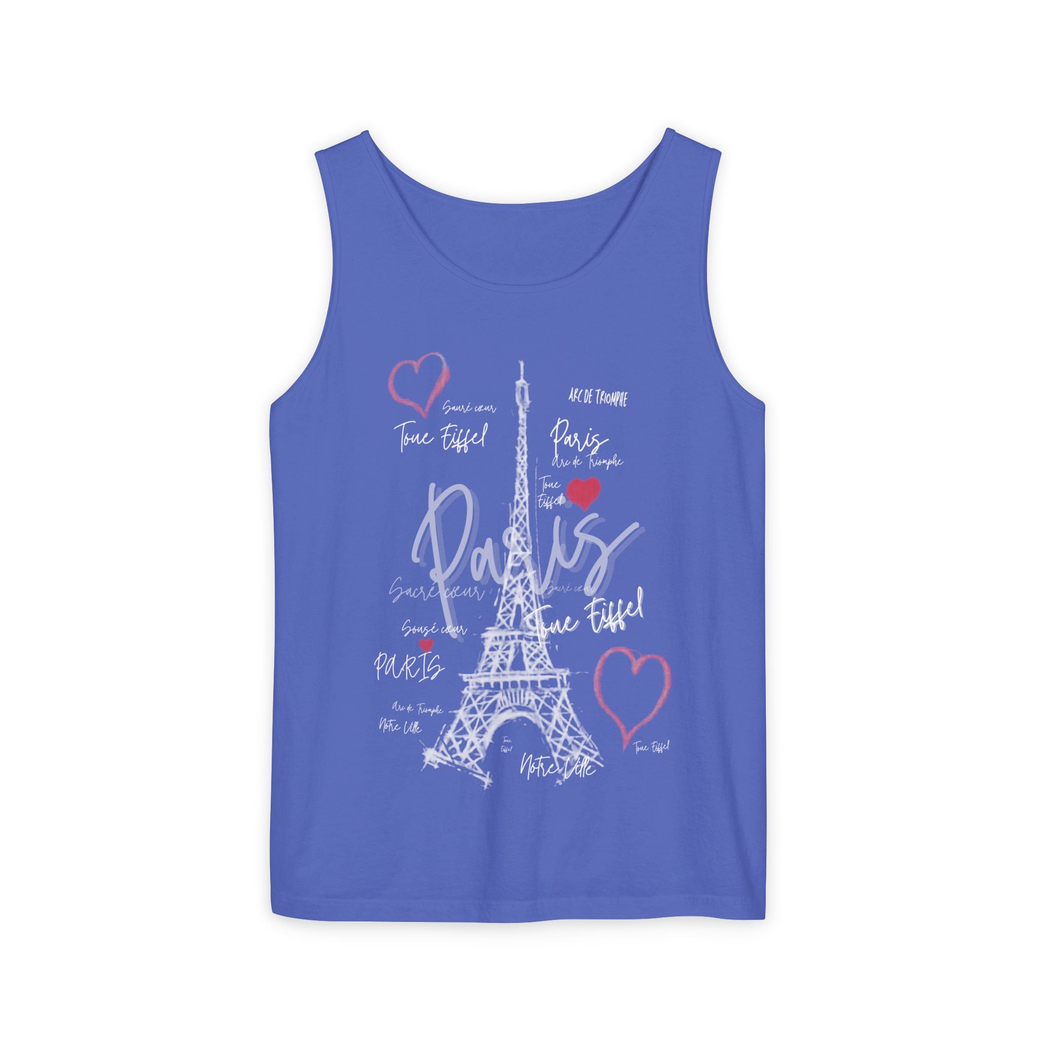 Paris Eiffel Tower Romantic Travel Tank Top