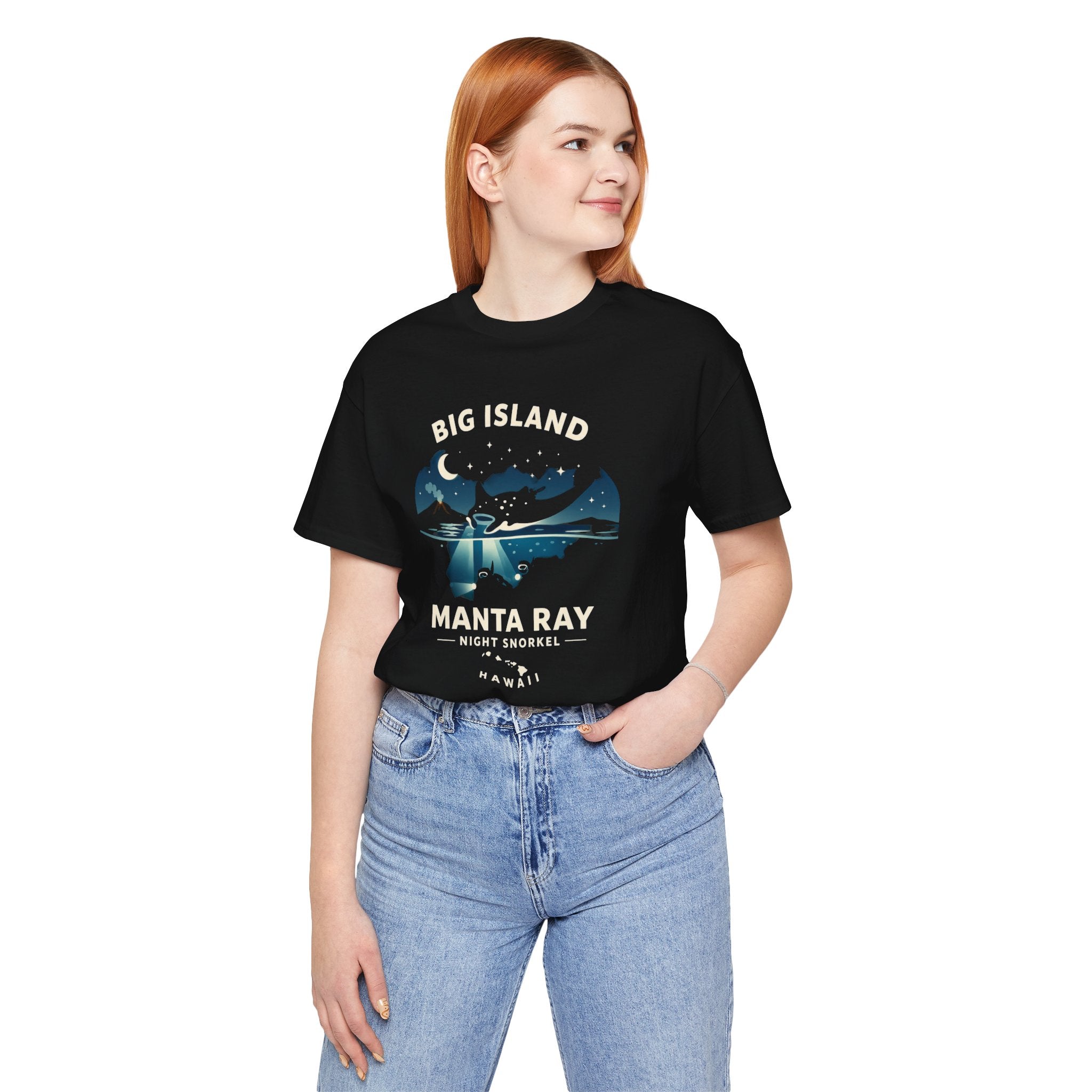 Manta Ray Night Snorkel Tee — Big Island Hawaii Adventure Souvenir