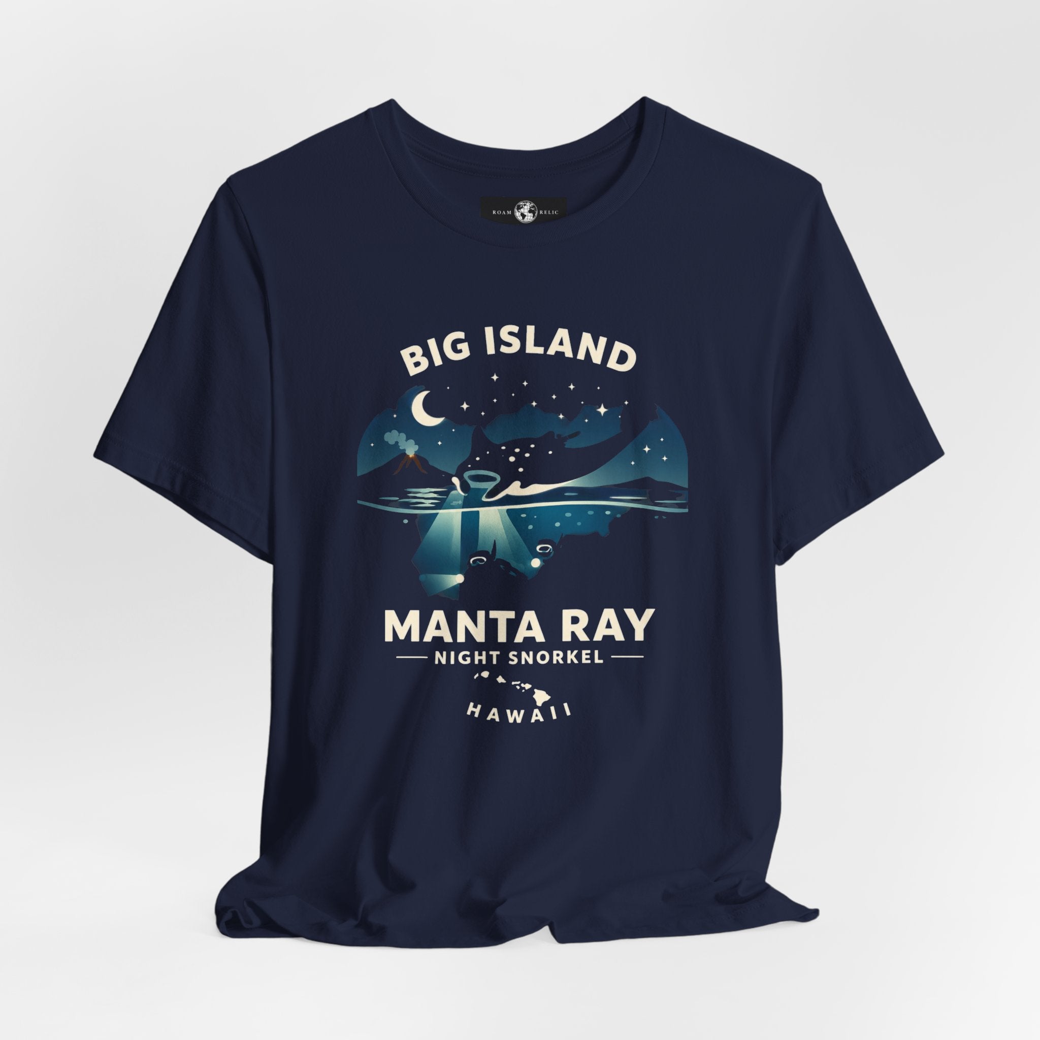 Manta Ray Night Snorkel Tee — Big Island Hawaii Adventure Souvenir