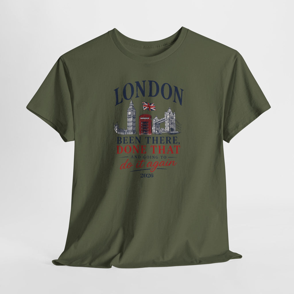 Funny London "Been There, Done That" Travel Souvenir Tee — Personalizion available