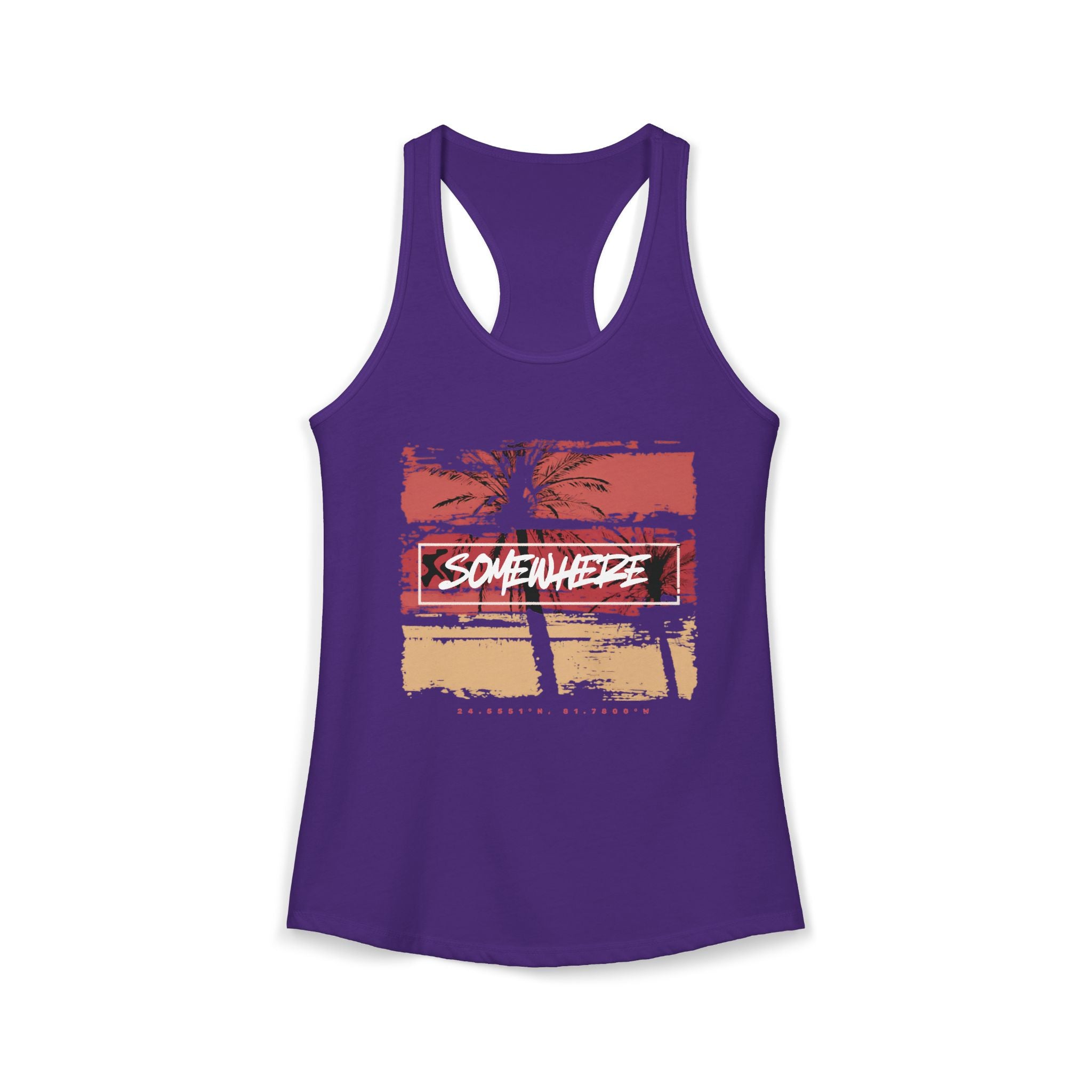 Key West "Somewhere" Women's Racerback Tank