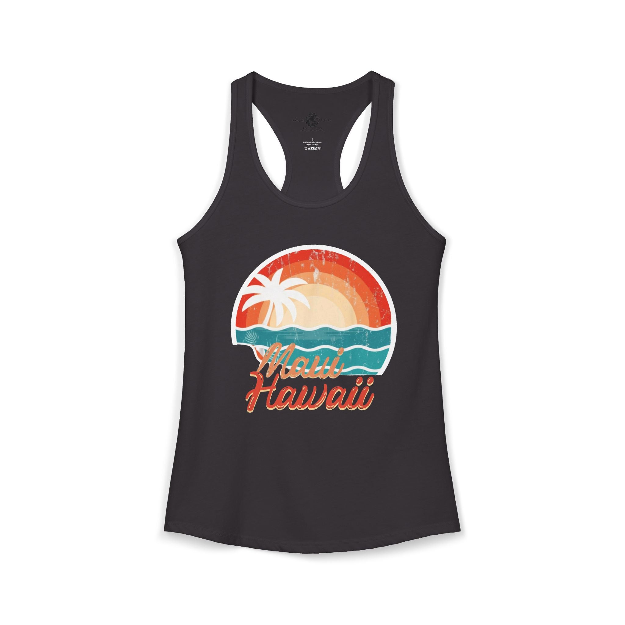 Maui Hawaii Women's Racerback Tank – Tropical Island Graphic