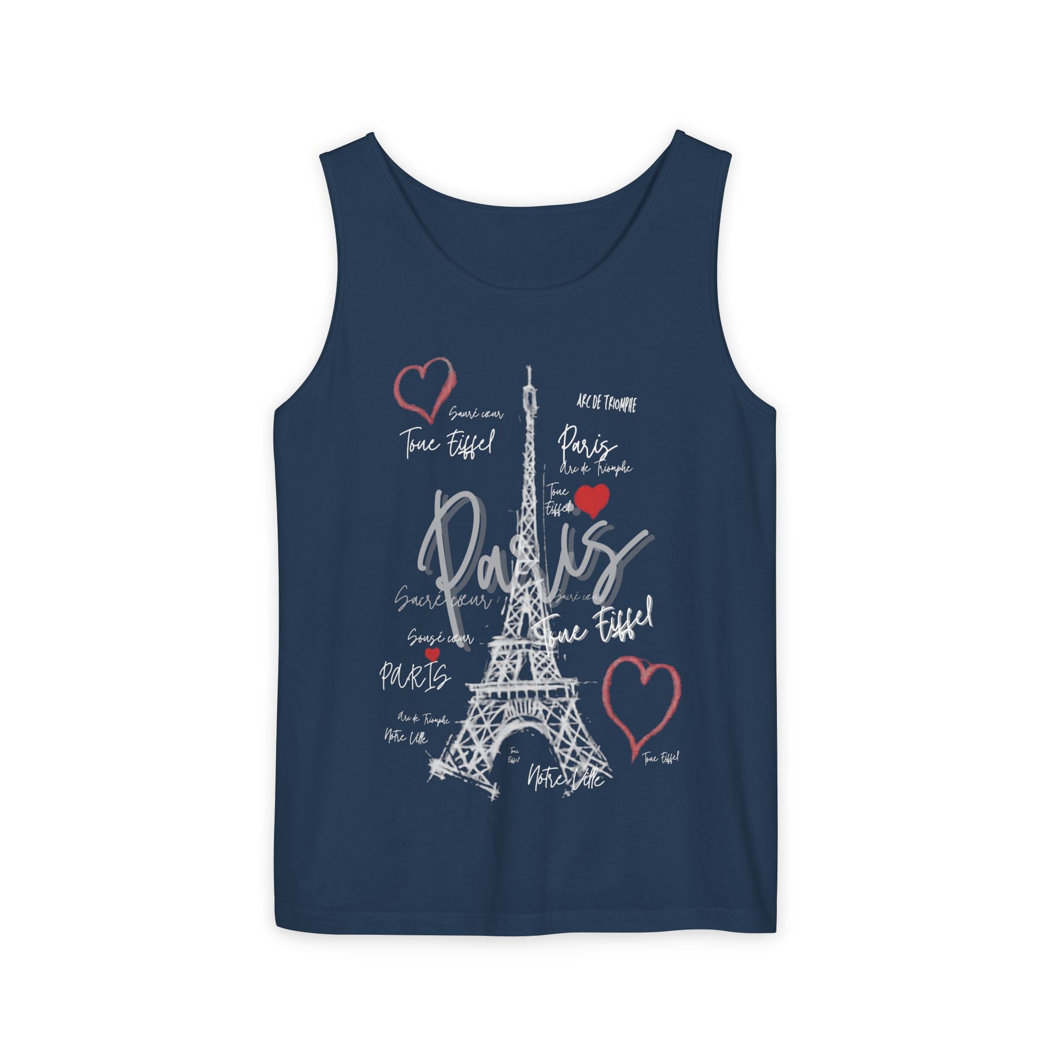 Paris Eiffel Tower Romantic Travel Tank Top