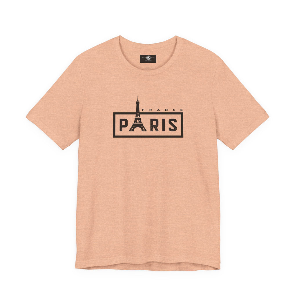 Paris Eiffel Tower Graphic Tee — Vintage Parisian Travel T‑Shirt