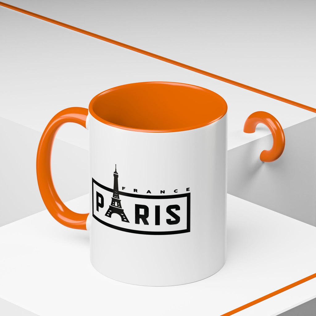 Paris Eiffel Tower Accent Coffee Mug – France Travel Souvenir (11/15oz)