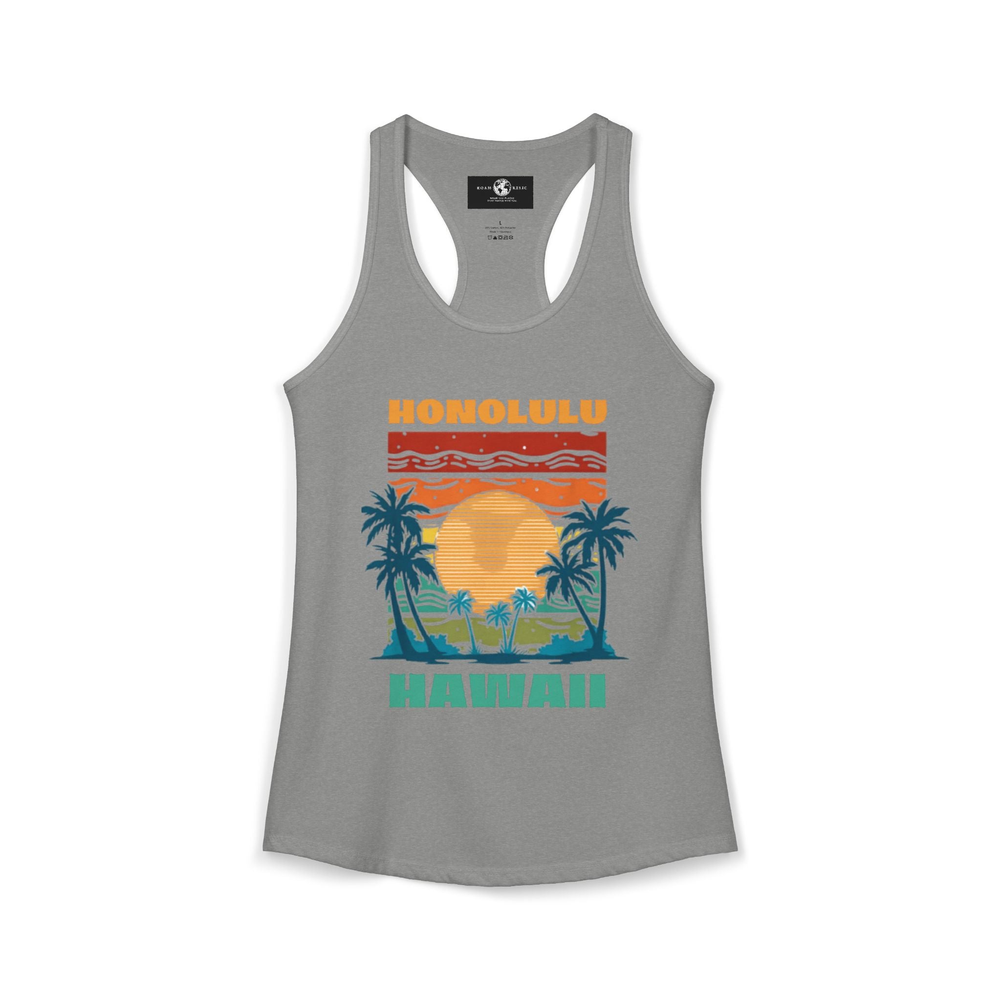 Honolulu Hawaii Racerback Tank – Women's Tropical Sleeveless Top