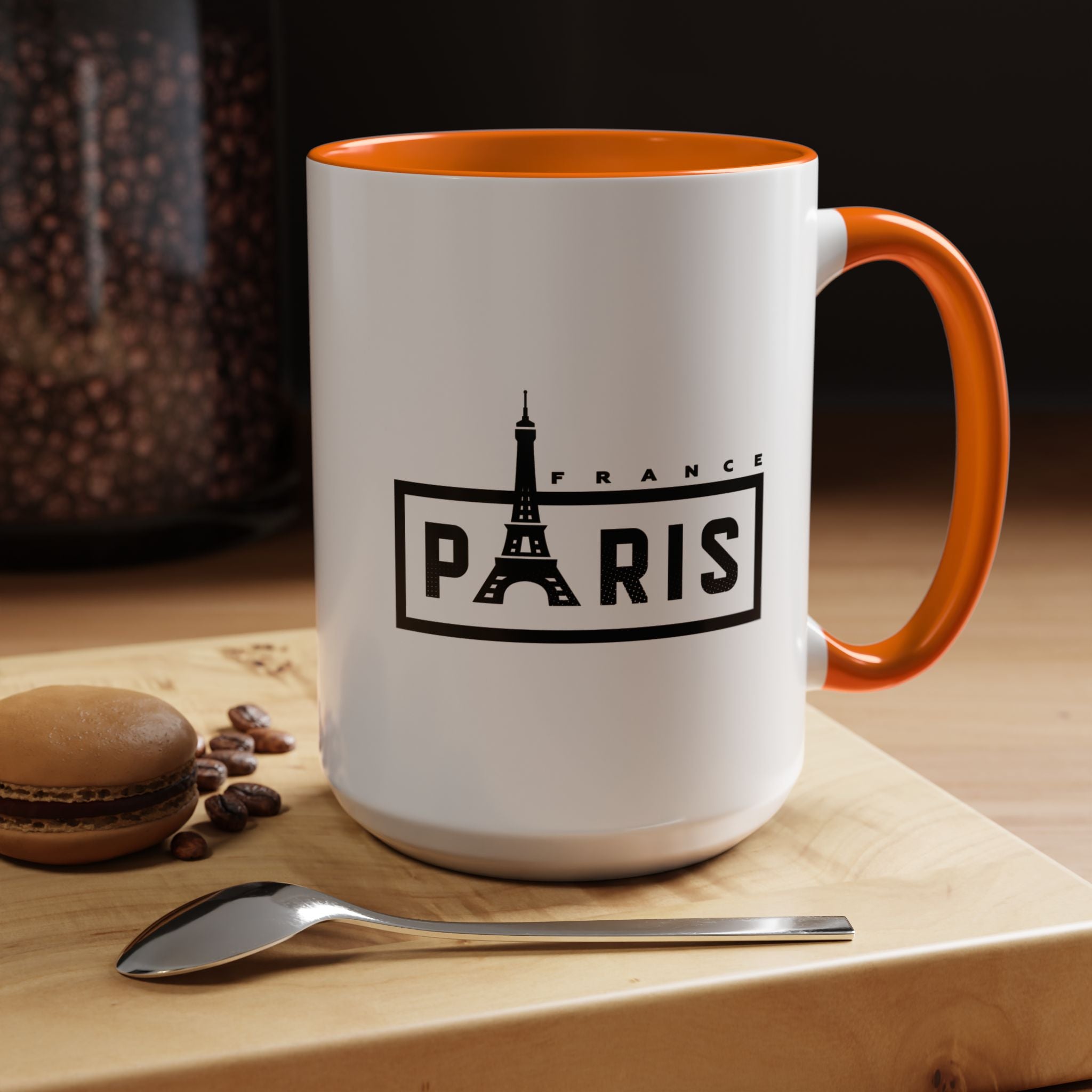 Paris Eiffel Tower Accent Coffee Mug – France Travel Souvenir (11/15oz)