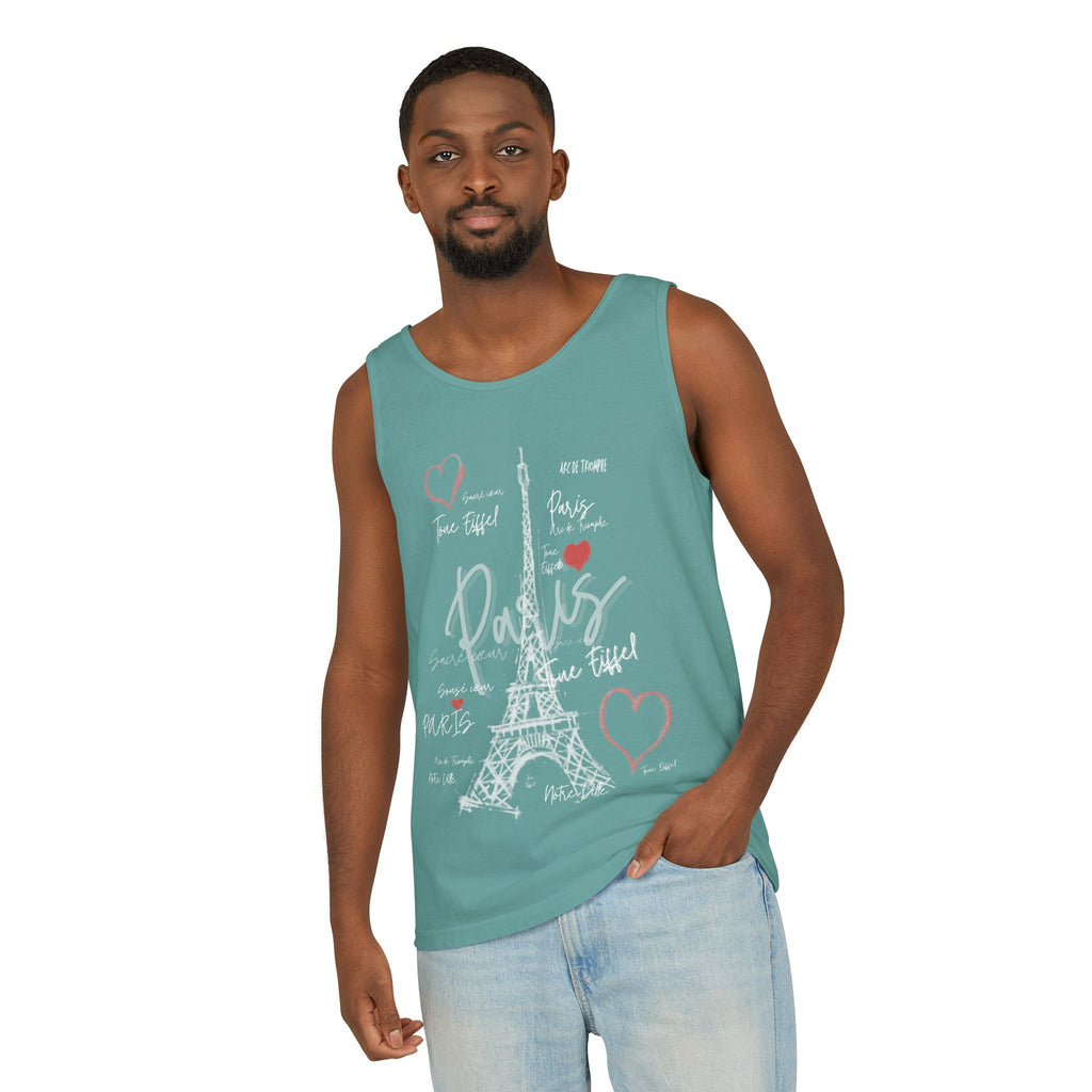 Paris Eiffel Tower Romantic Travel Tank Top