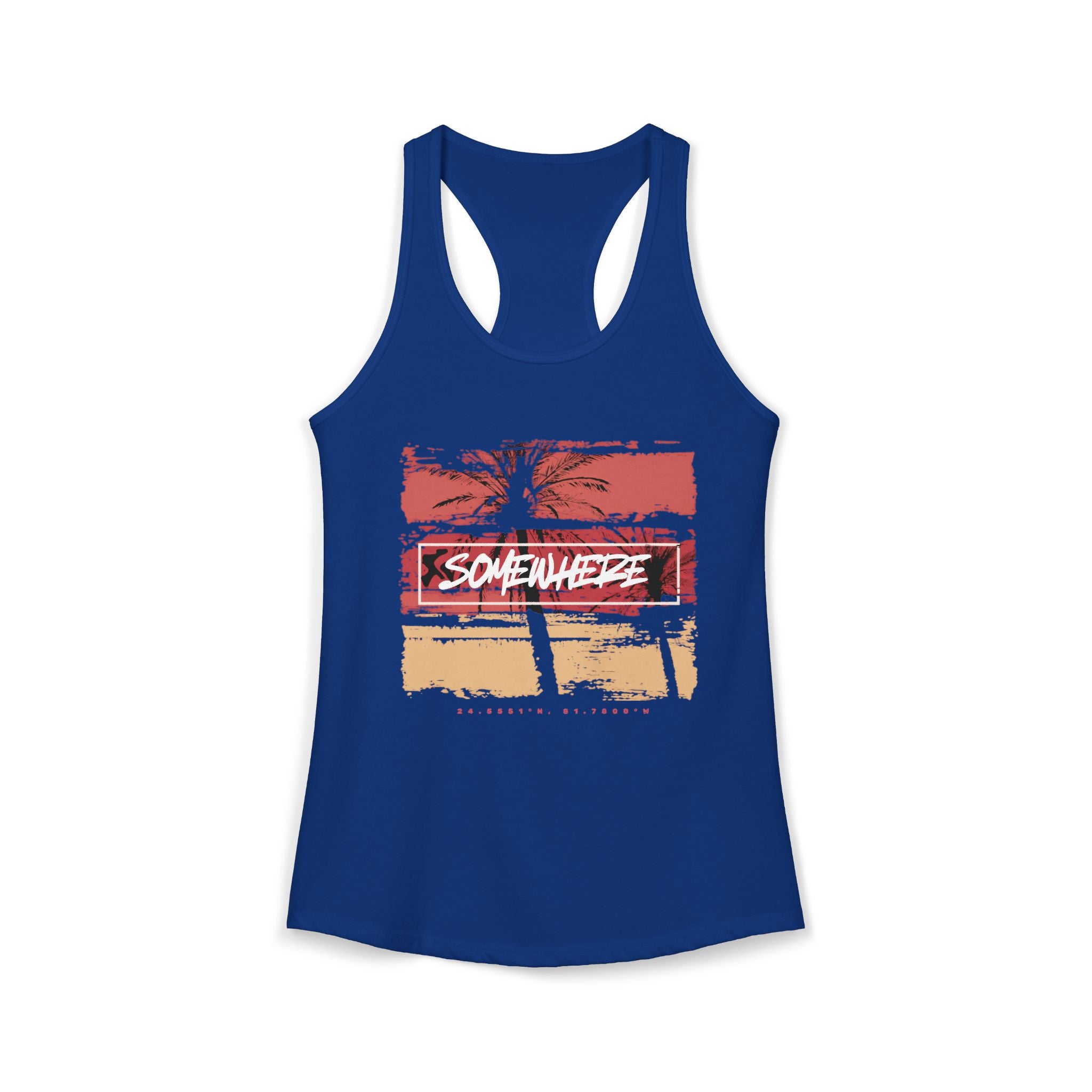 Key West "Somewhere" Women's Racerback Tank