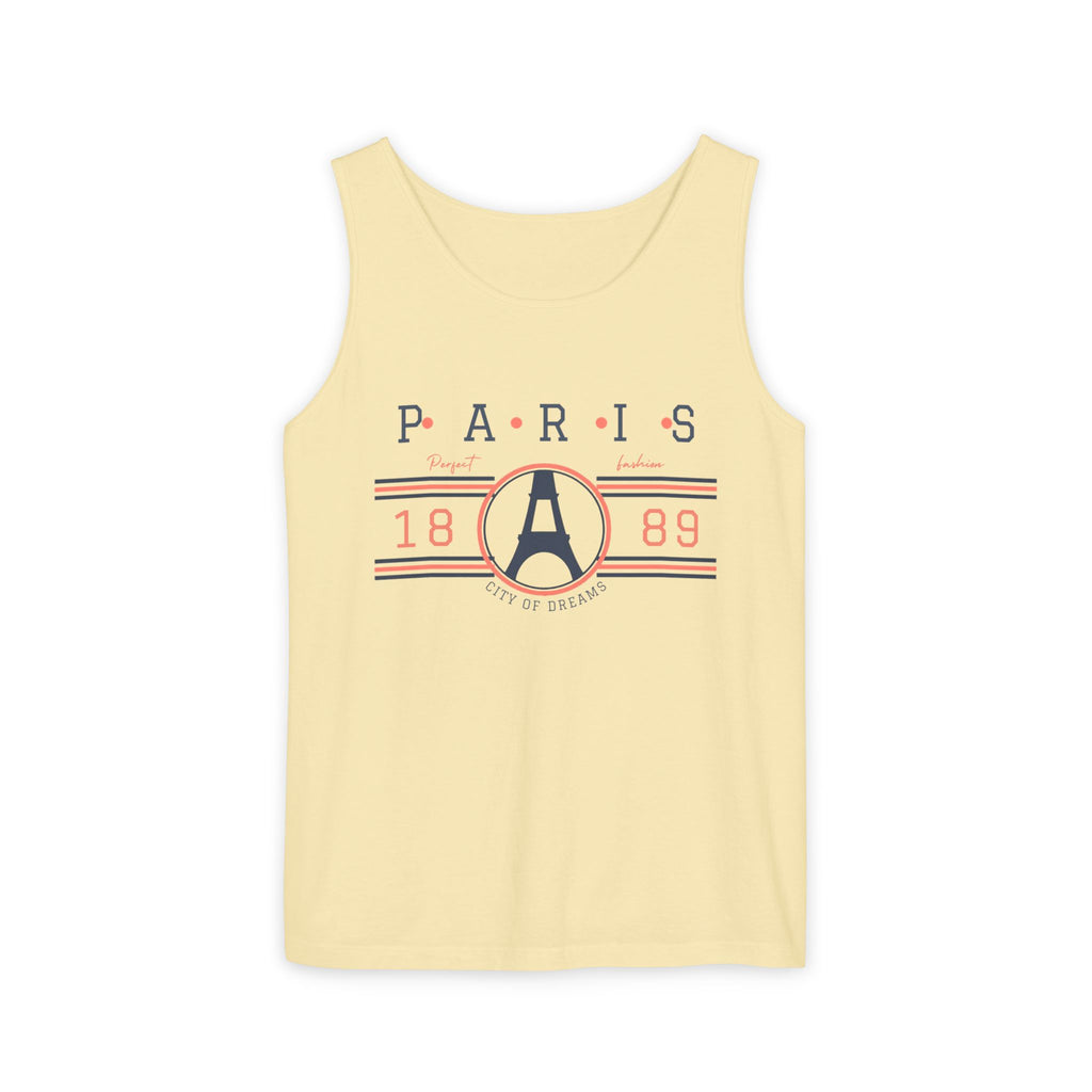 Paris 1889 Eiffel Tower Tank Top — Vintage French Travel Graphic Tank