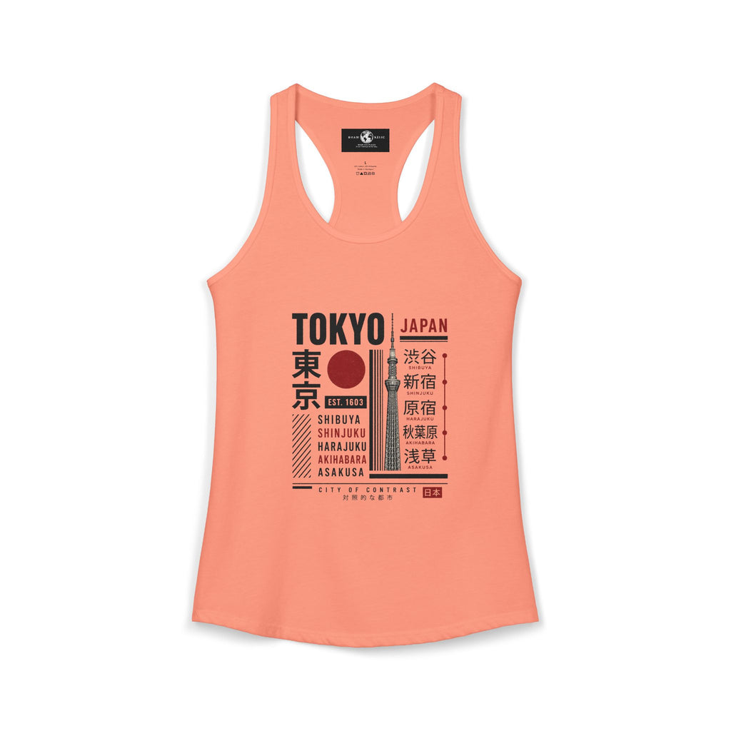 Tokyo Japan Women's Racerback Tank Top — Tokyo Graphic Tank