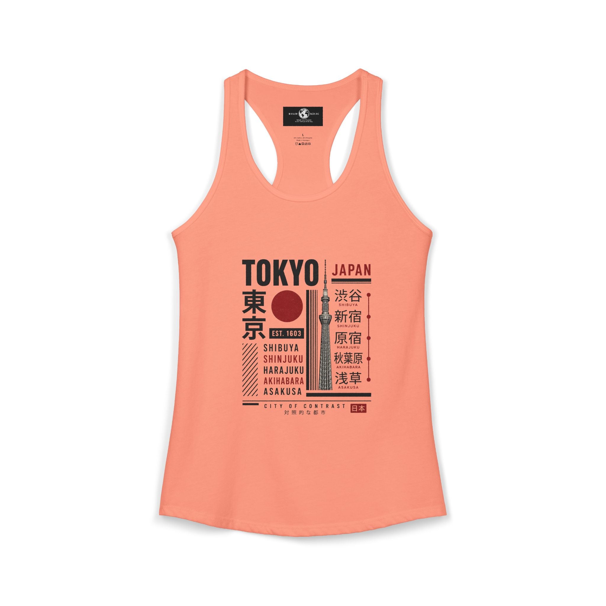 Tokyo Japan Women's Racerback Tank Top — Tokyo Graphic Tank