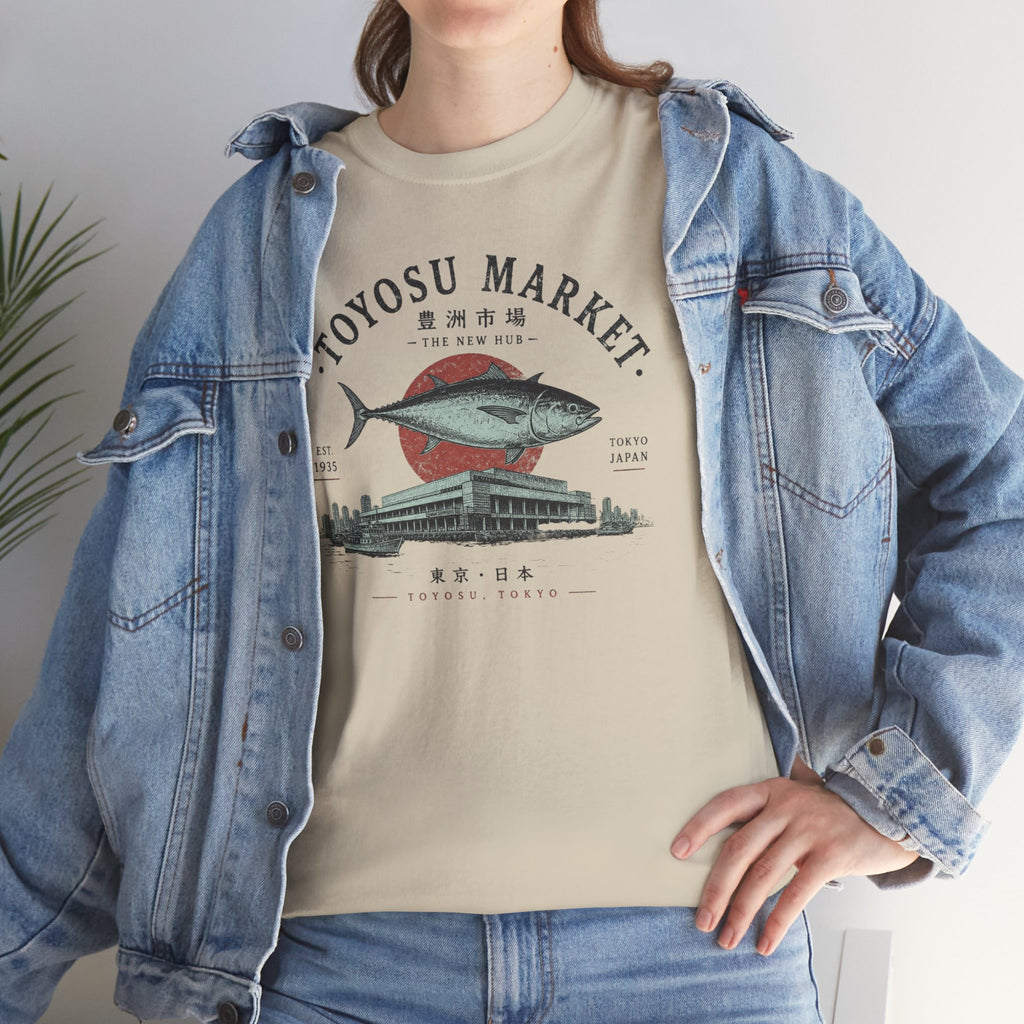 Toyosu Market Tuna Tee — Japanese Fish Market Graphic T-Shirt