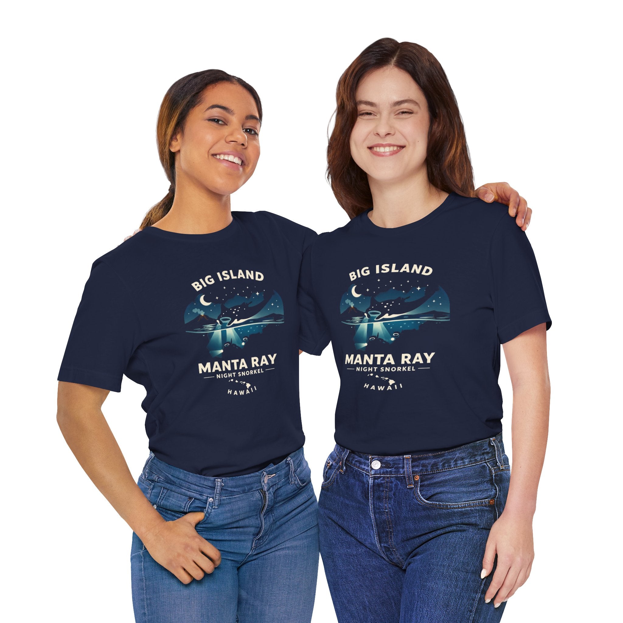 Manta Ray Night Snorkel Tee — Big Island Hawaii Adventure Souvenir
