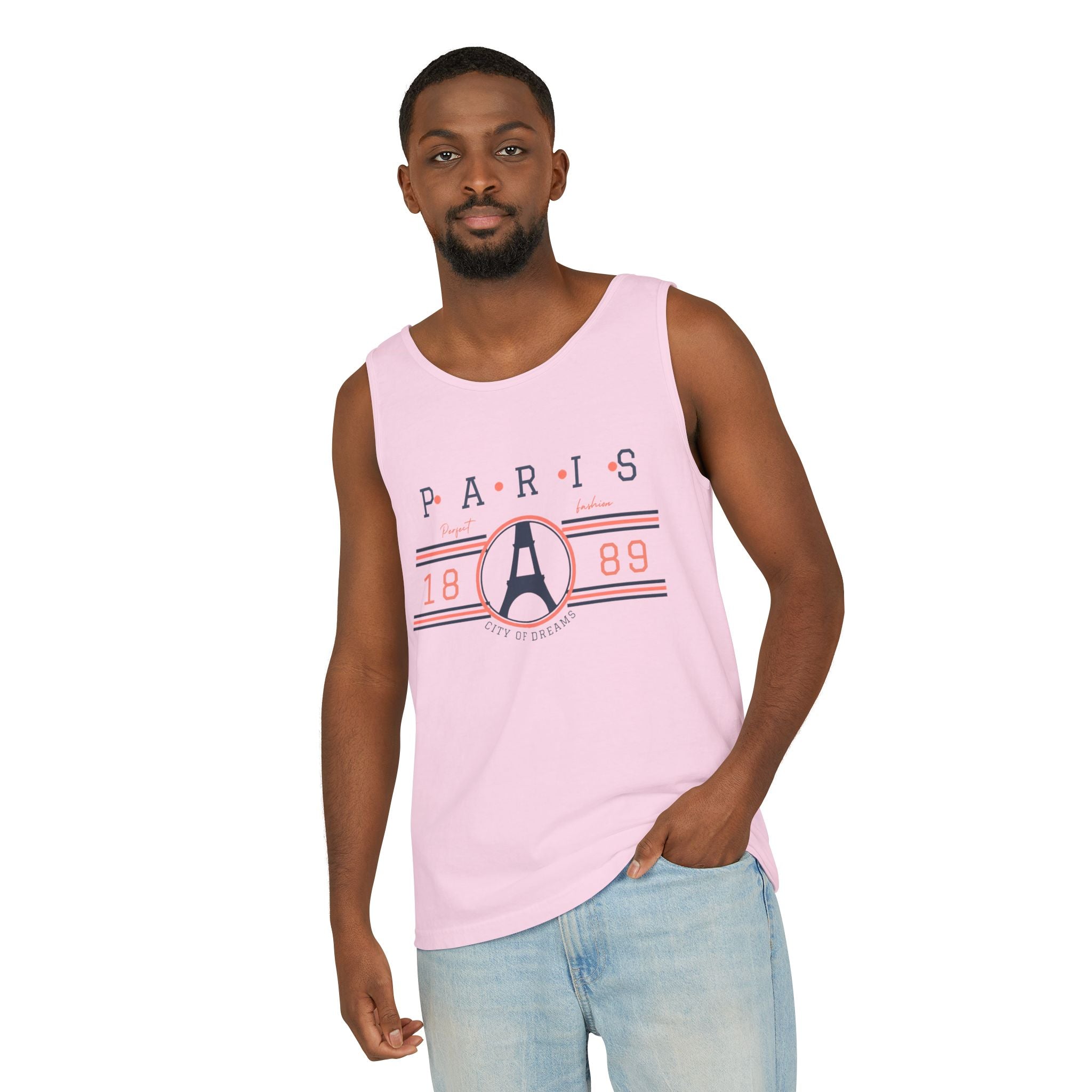 Paris 1889 Eiffel Tower Tank Top — Vintage French Travel Graphic Tank
