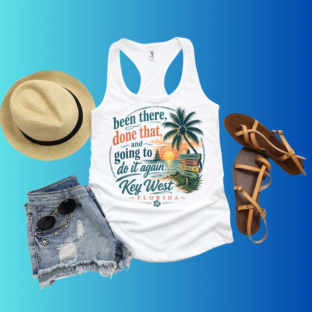 Key West "Been There, Done That" Women's Racerback Tank